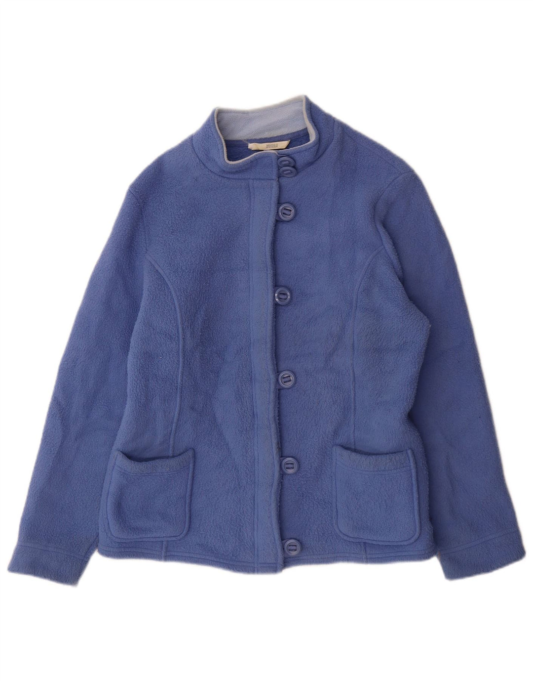 Marks & Spencer Veste polaire pour femme UK 14 Large Bleu Polyester