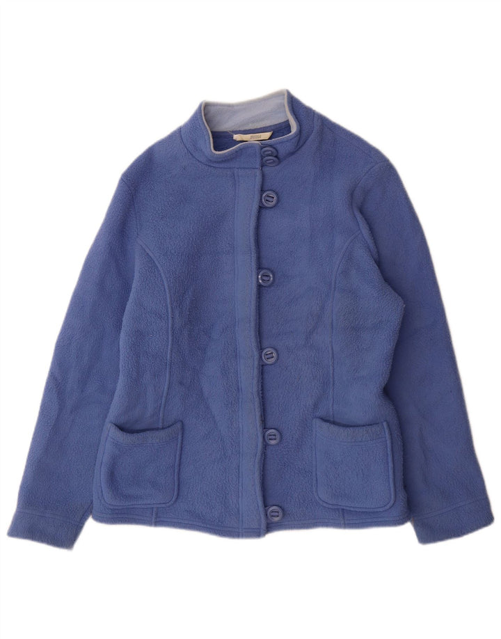 Marks & Spencer Veste polaire pour femme UK 14 Large Bleu Polyester