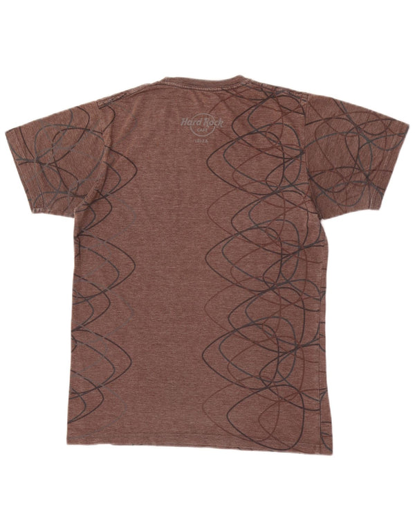 Hard Rock Cafe Ibiza Graphic T-Shirt Haut Petit Marron Moucheté Coton