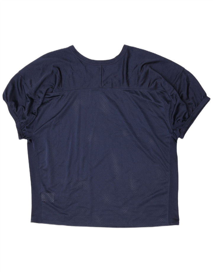 Nike Haut en jersey pour femme UK 22 3XL Bleu marine Polyester