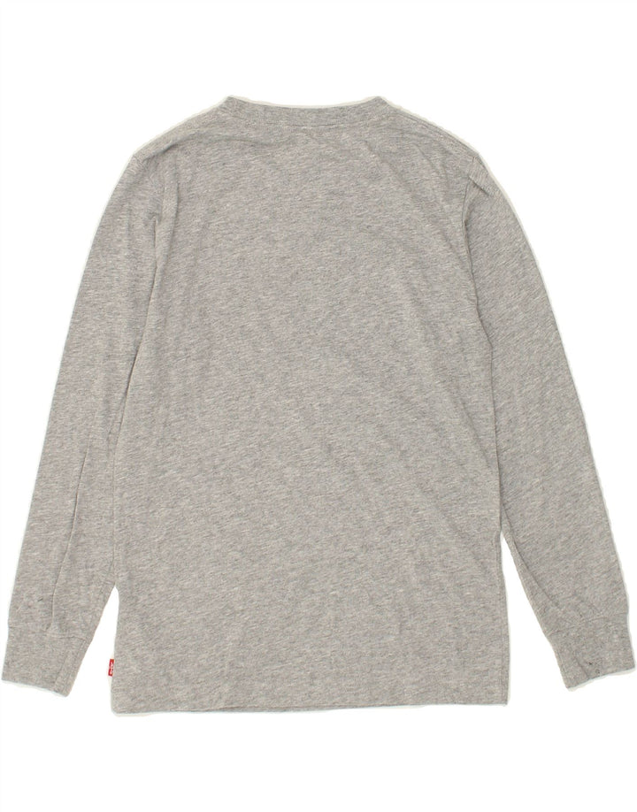 LEVI'S Boys Graphic Top Long Sleeve 11-12 Years Grey Cotton Vintage Levi's and Second-Hand Levi's from Messina Hembry 