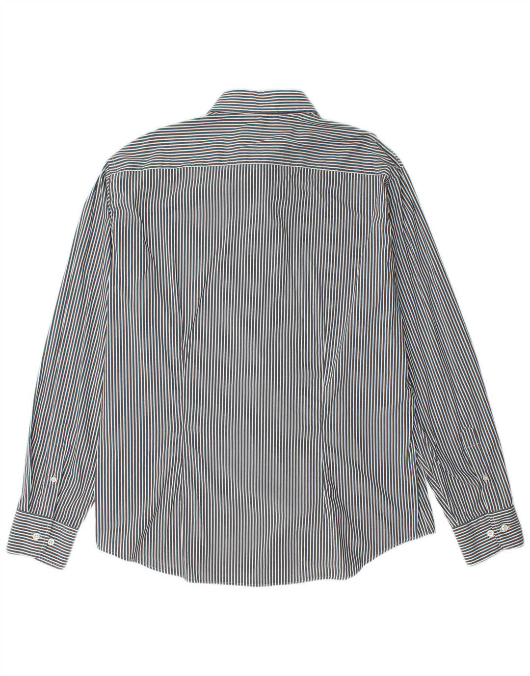 Fred Perry Chemise coupe slim pour homme 2XL en coton à fines rayures bleu marine