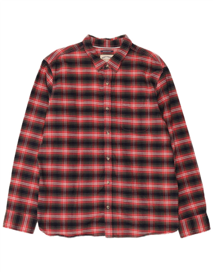 Fat Face Chemise Flanelle Homme XL Rouge Carreaux Coton