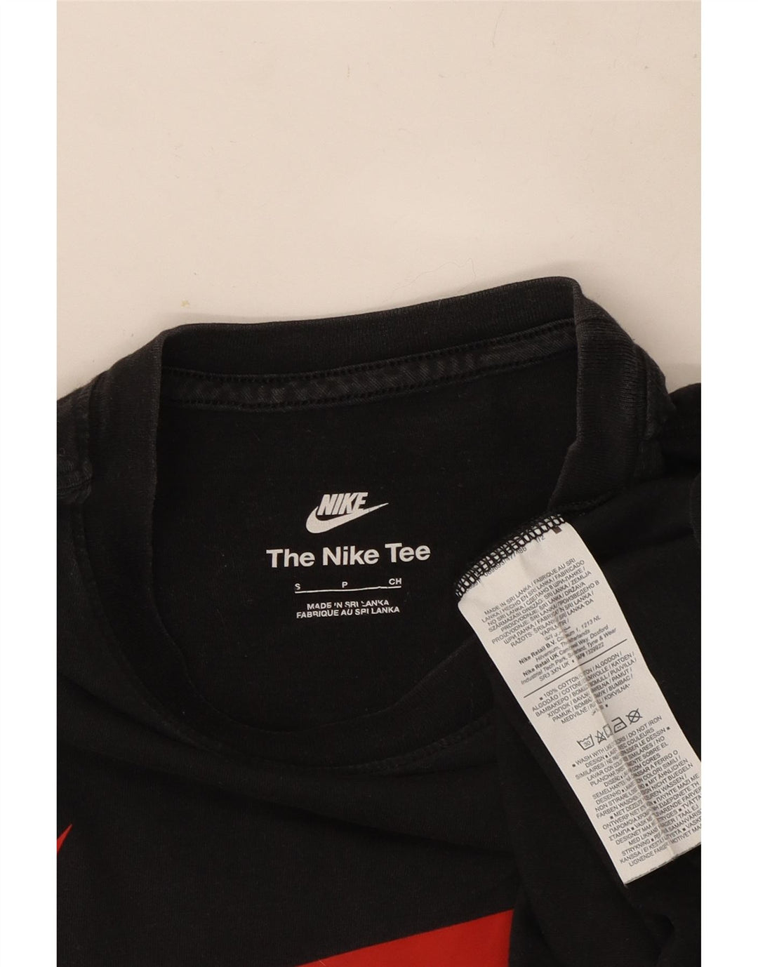 Nike T-shirt graphique pour homme en coton noir Taille S