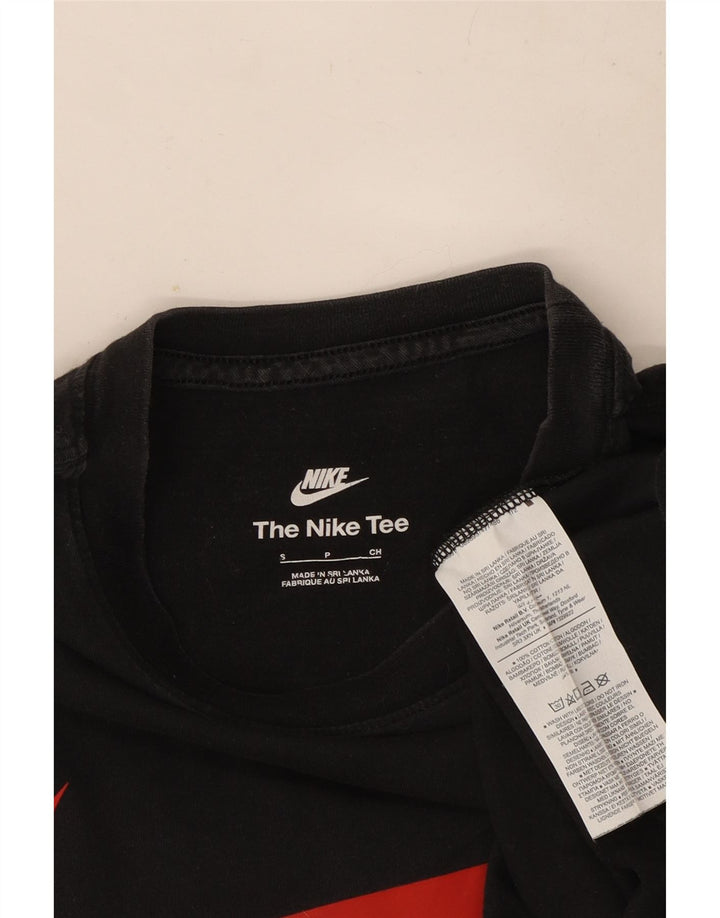 Nike T-shirt graphique pour homme en coton noir Taille S