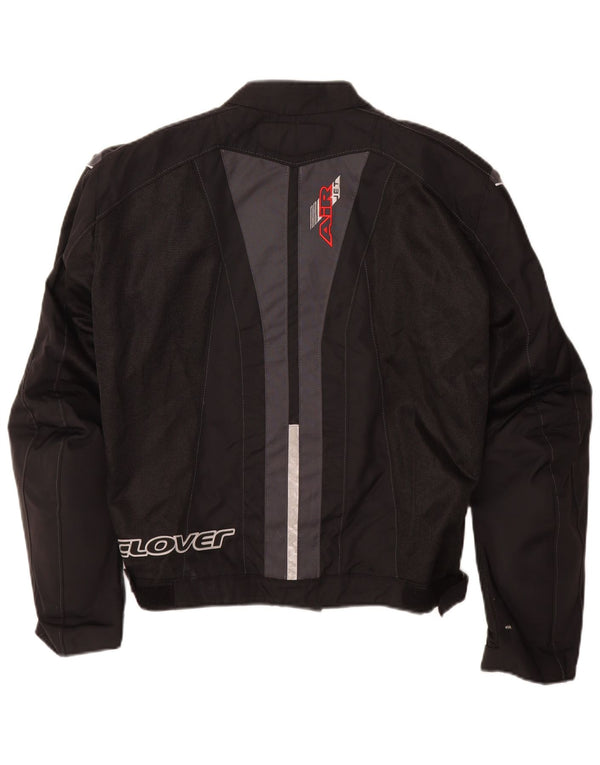 Clover Veste Graphic Racer pour femme UK 14 Medium Noir Colourblock Polyamide