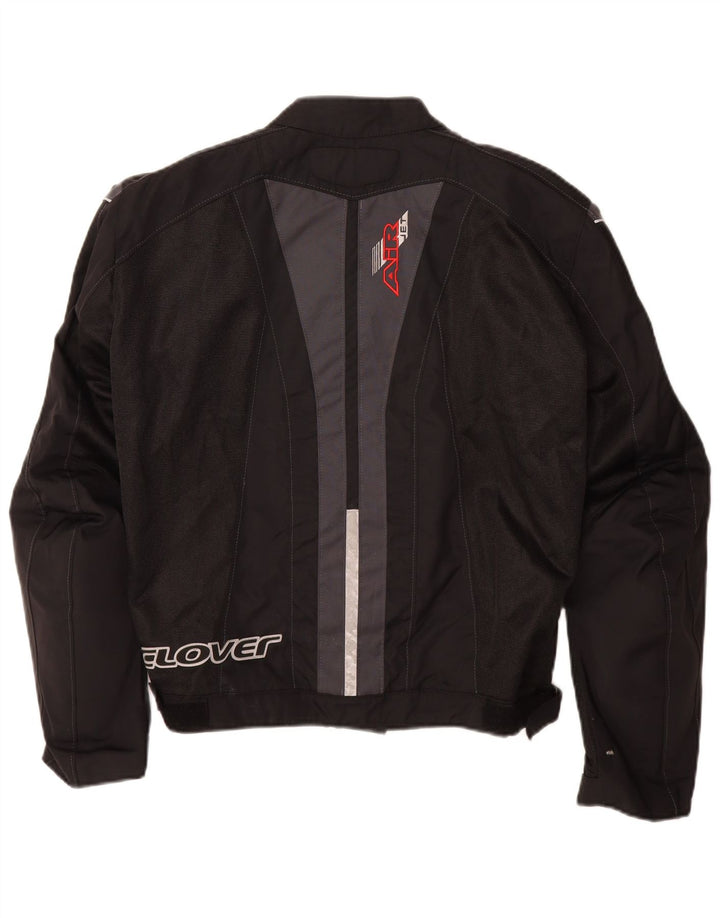 Clover Veste Graphic Racer pour femme UK 14 Medium Noir Colourblock Polyamide