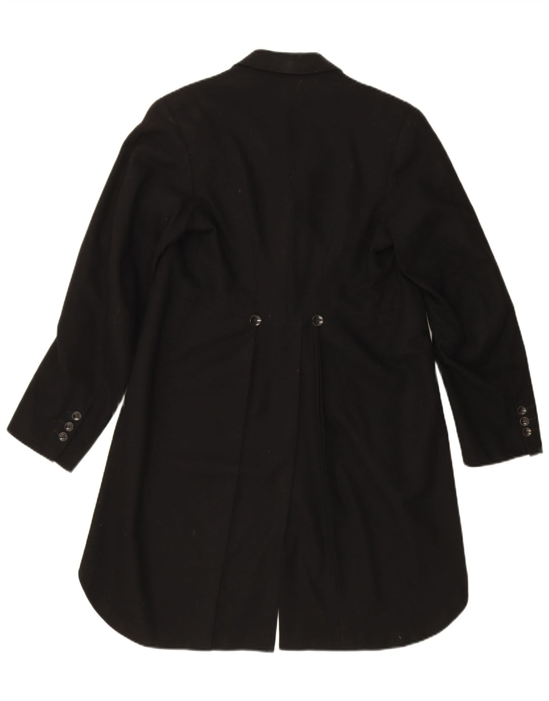 vintage Mens 1 Bouton Tailcoat Blazer Veste UK 36 Petit Noir