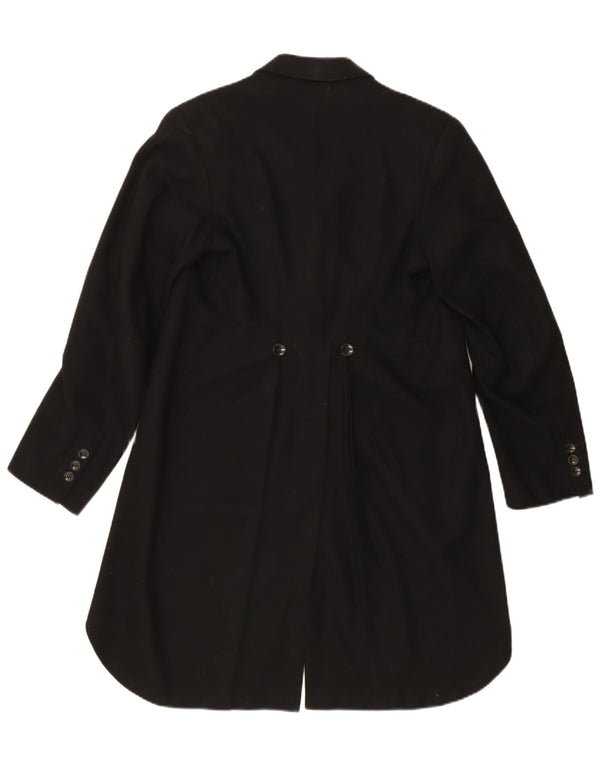 vintage Mens 1 Bouton Tailcoat Blazer Veste UK 36 Petit Noir