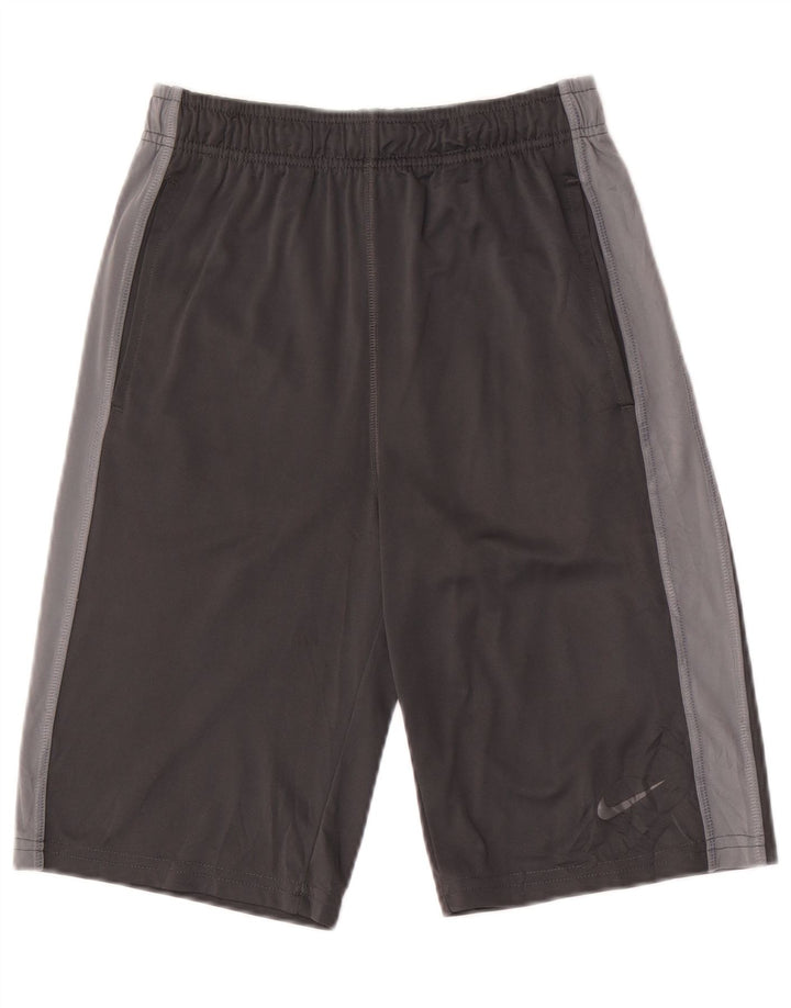 NIKE Short de sport Dri Fit pour hommes, grand, gris, polyester
