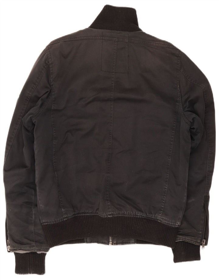 Jack & Jones Veste utilitaire pour homme UK 40 Large Noir Coton