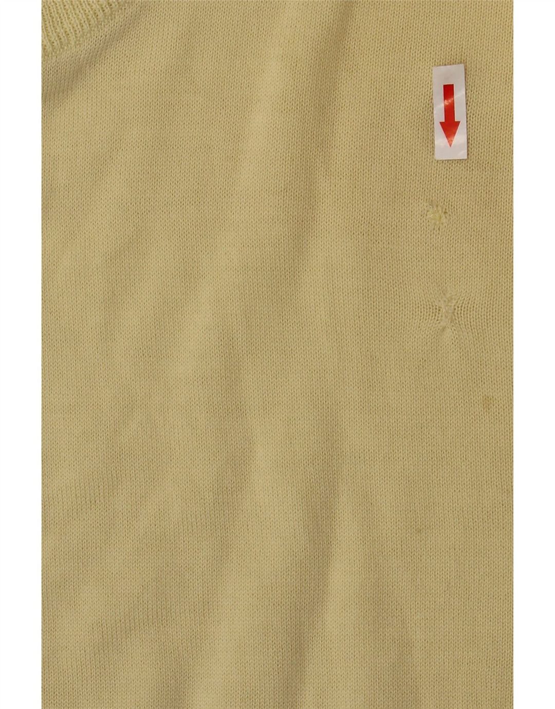 Fila Débardeur Gilet IT 48 Homme Jaune Moyen Laine Vierge