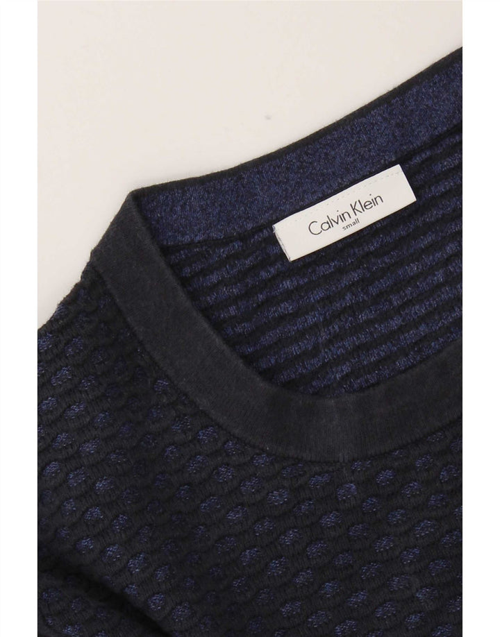 Calvin Klein Pull à col rond pour homme Petit Bleu marine