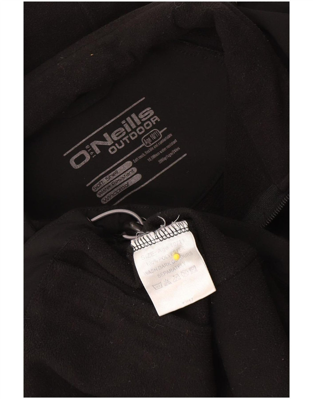 O'Neills Veste coupe-vent à capuche garçon 10-11 ans Noir Polyester