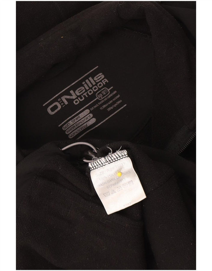 O'Neills Veste coupe-vent à capuche garçon 10-11 ans Noir Polyester
