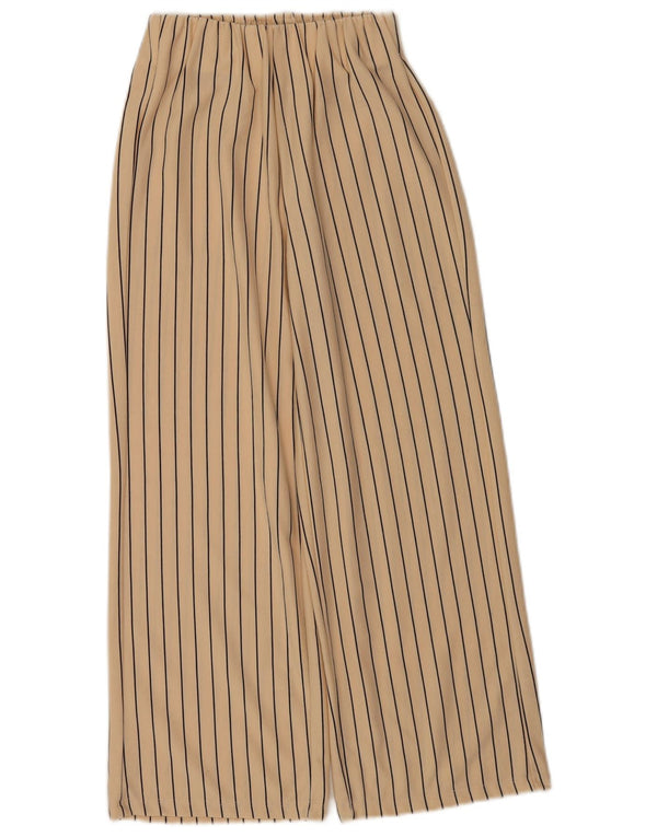 Pantalon large fille Zara 11-12 ans W24 L25 Polyester rayé beige