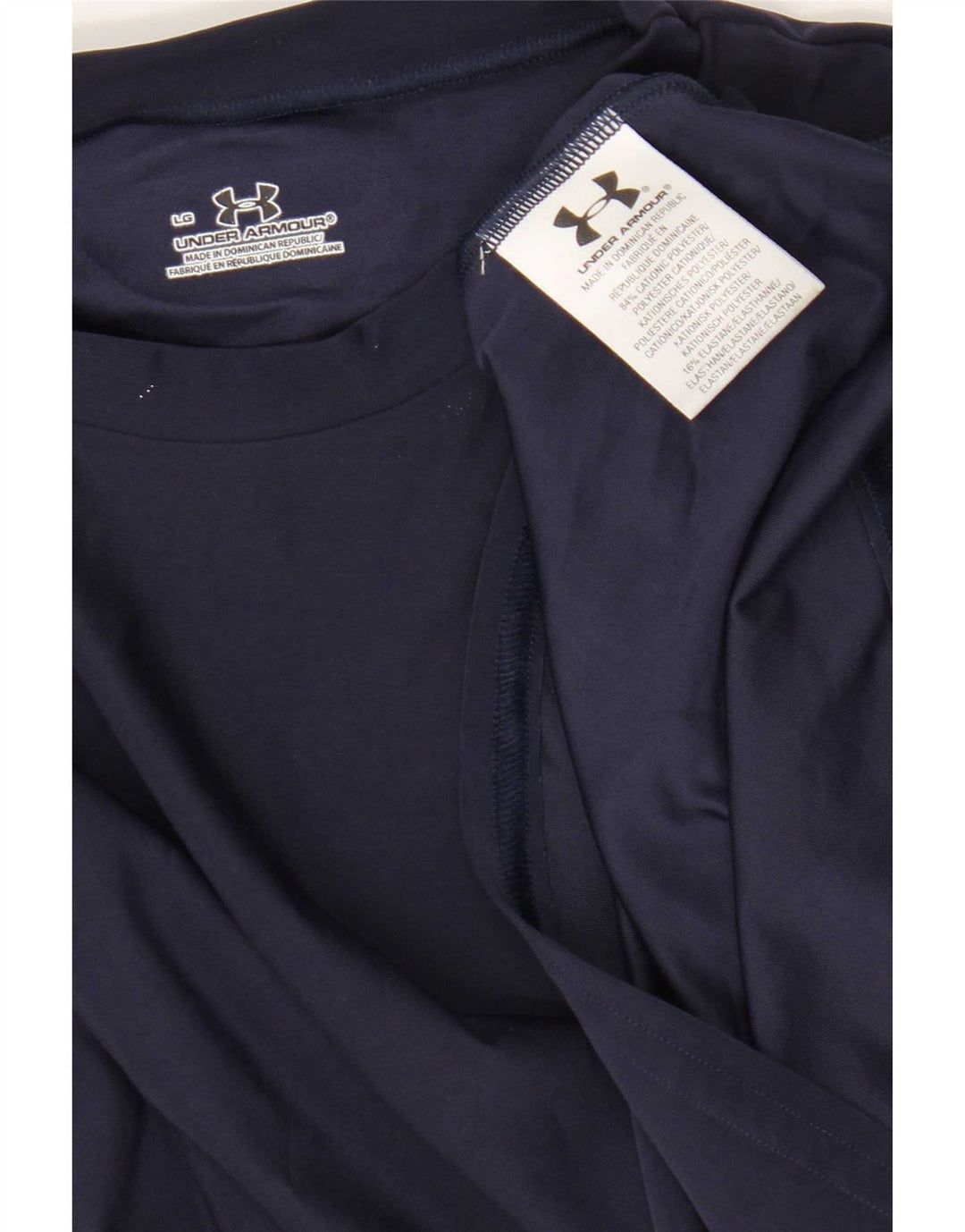 Under Armour T-Shirt Homme Haut Large Bleu Marine Polyester