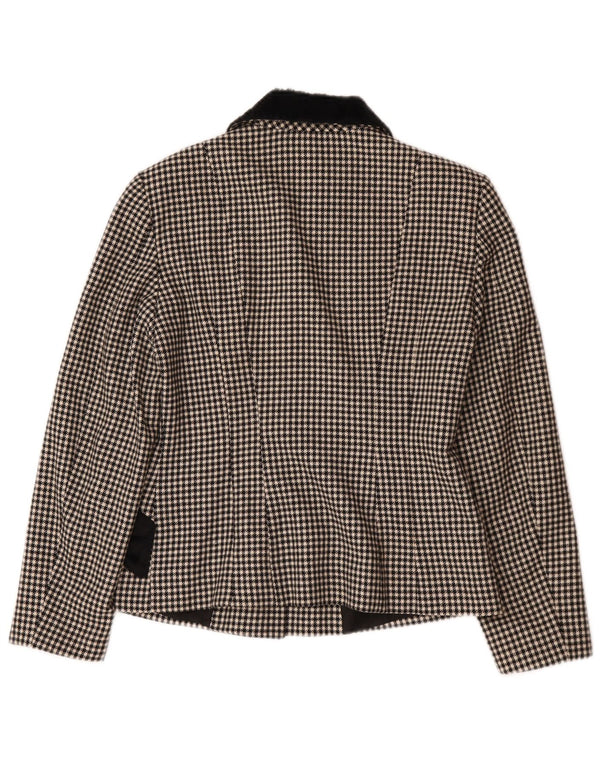 PHILOSOPHY DI ALBERTA FERRETTI Veste Blazer Femme UK 12 Moyen Noir