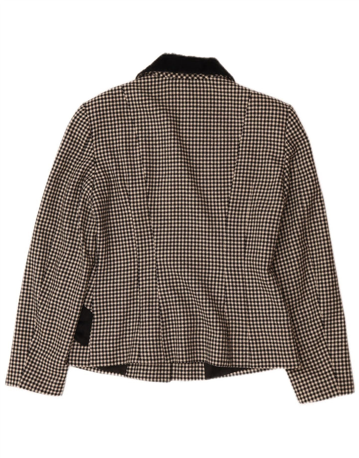 PHILOSOPHY DI ALBERTA FERRETTI Veste Blazer Femme UK 12 Moyen Noir