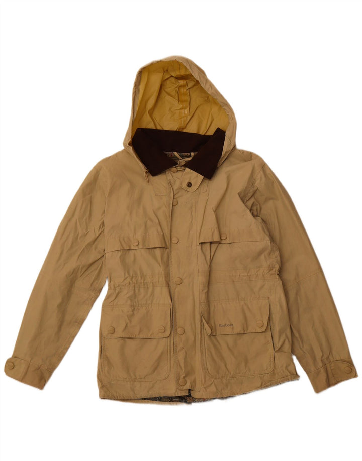 BARBOUR Veste utilitaire à capuche pour homme UK 36 Petit coton beige