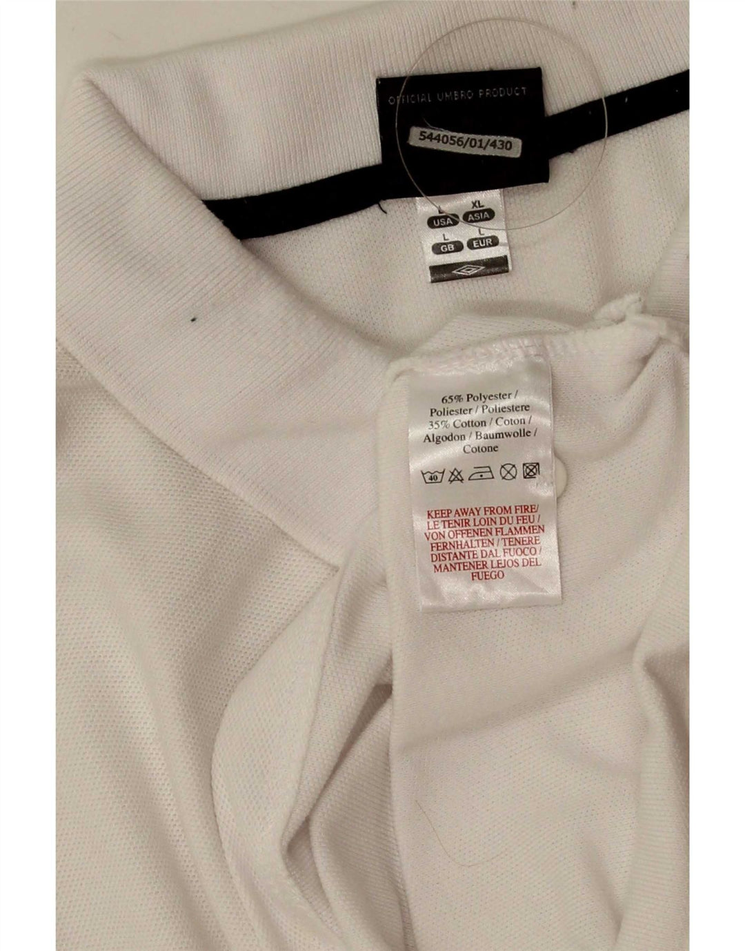 Umbro Polo Homme Grand Blanc Polyester