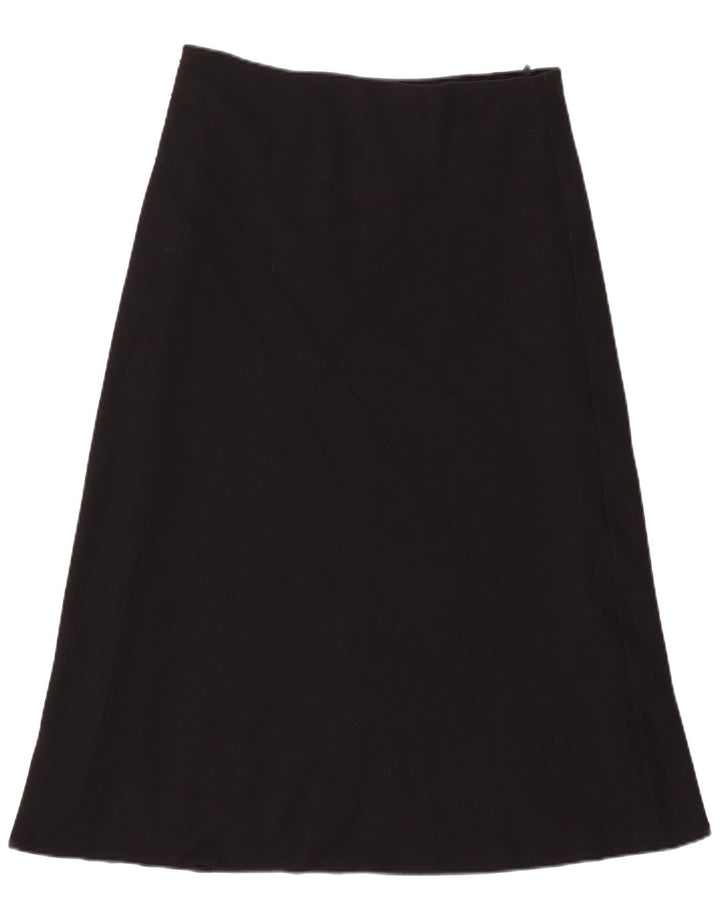 Marks & Spencer Jupe trapèze pour femme UK 16 Large W33 Noir Polyester