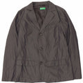 Benetton Veste Blazer 3 Boutons Garçon 11-12 ans 2XL Gris Coton