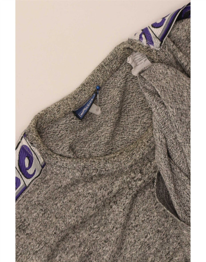 Asics T-Shirt Graphique Homme Petit Gris Moucheté Coton