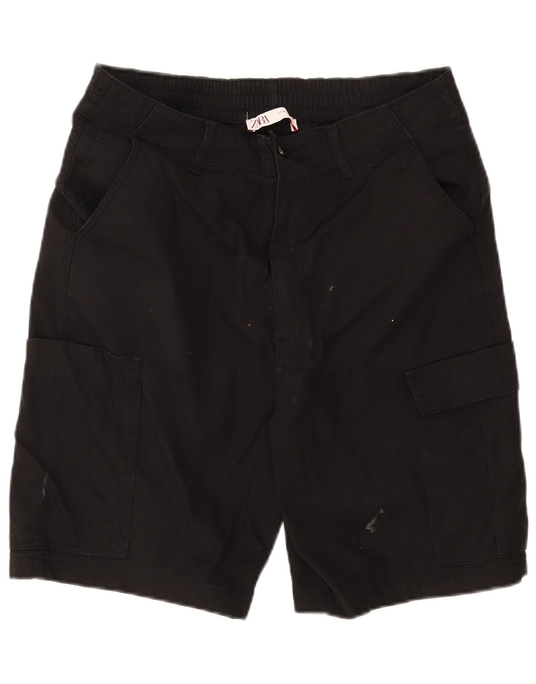 Zara Short cargo pour homme EU 42 Large W32 Noir