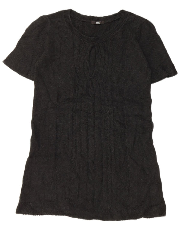 Marks & Spencer Robe pull pour femme UK 14 Acrylique noir moyen