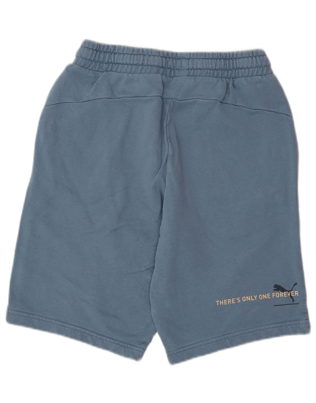 PUMA Short de Sport Graphique Homme Petit Bleu Coton