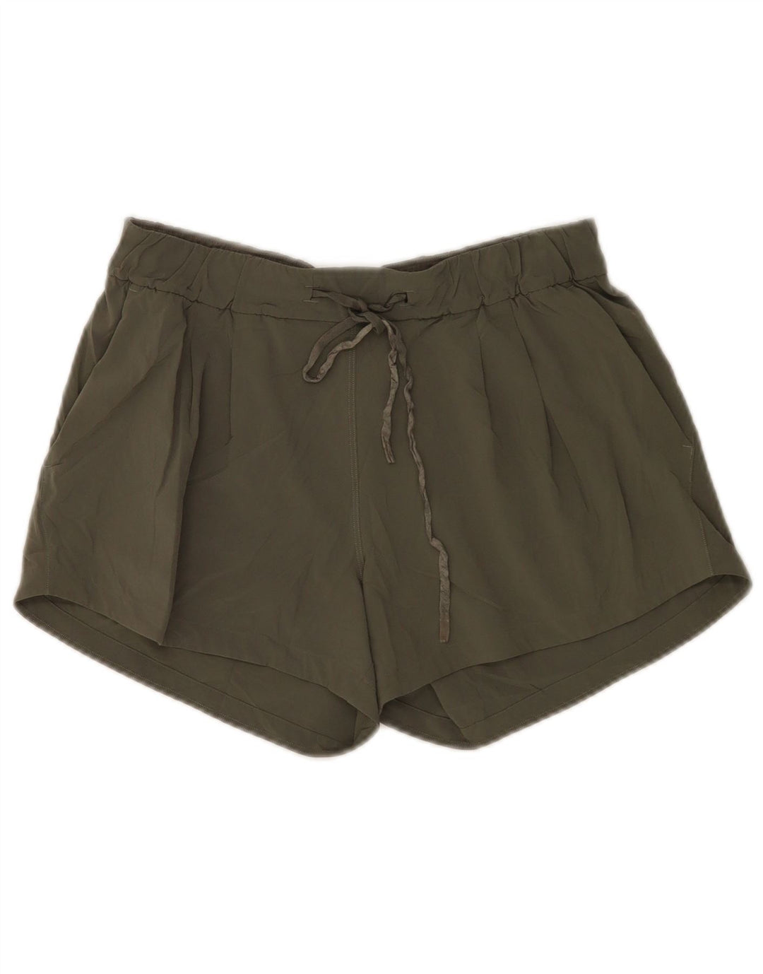 Lululemon Short de sport pour femme US 6 Medium Kaki Polyester