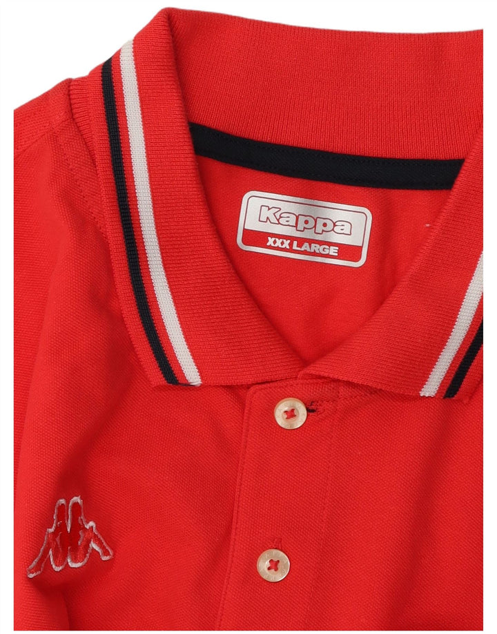 Kappa Polo Homme 3XL Rouge
