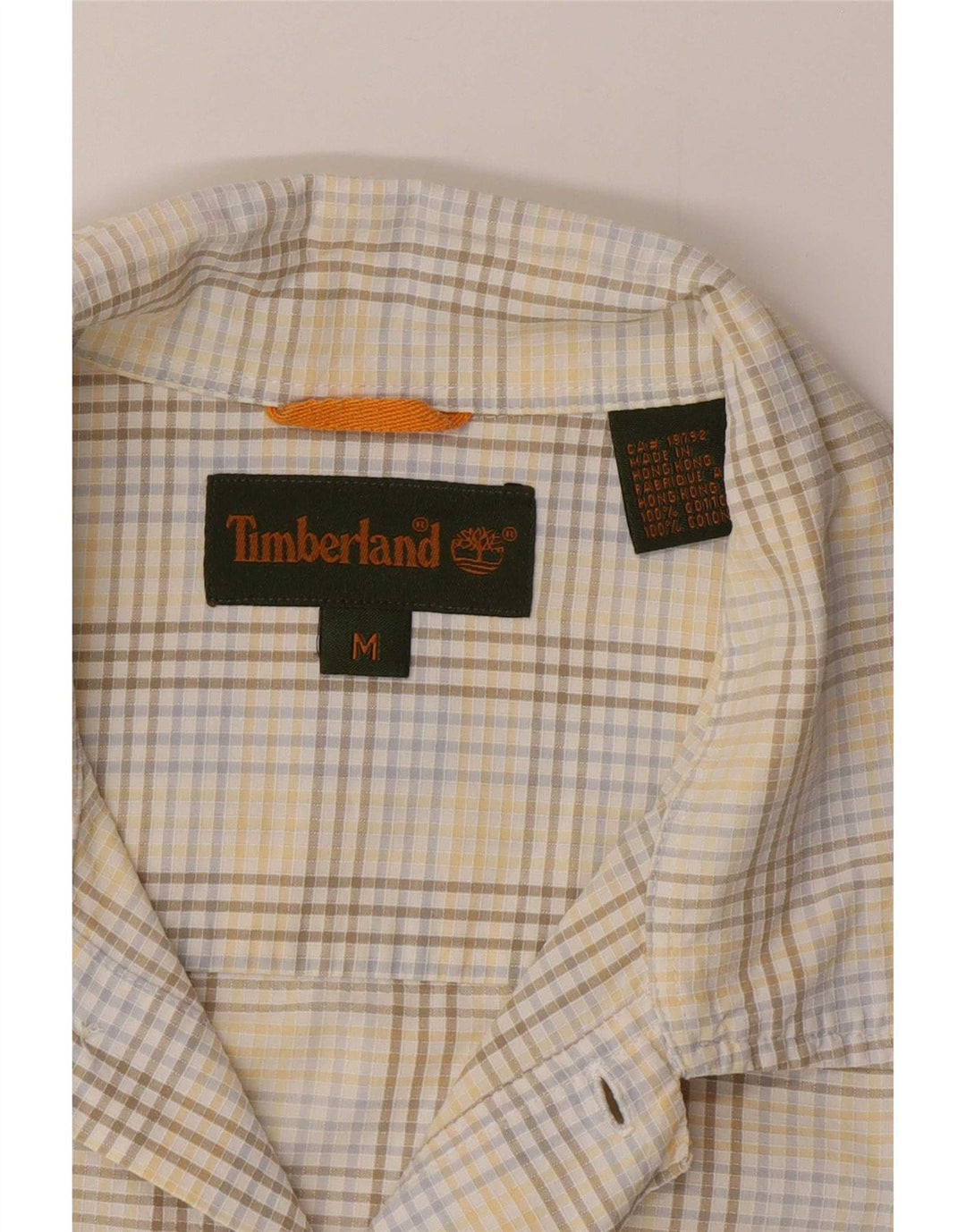 Timberland Chemise à manches courtes homme en coton à carreaux multicolore moyen