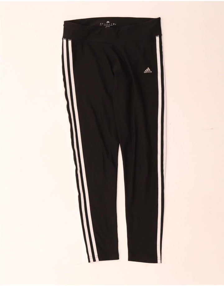 Adidas Legging court pour femme UK 8 Small Noir Polyester