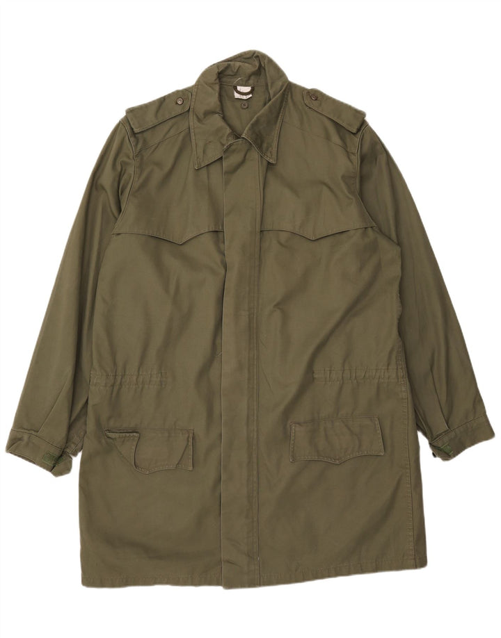 manteau militaire vintage pour hommes UK 42 XL Kaki