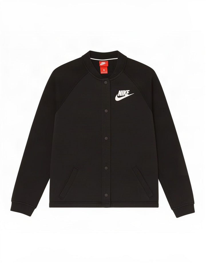 Nike Veste de survêtement graphique pour femme UK 10 Small Noir