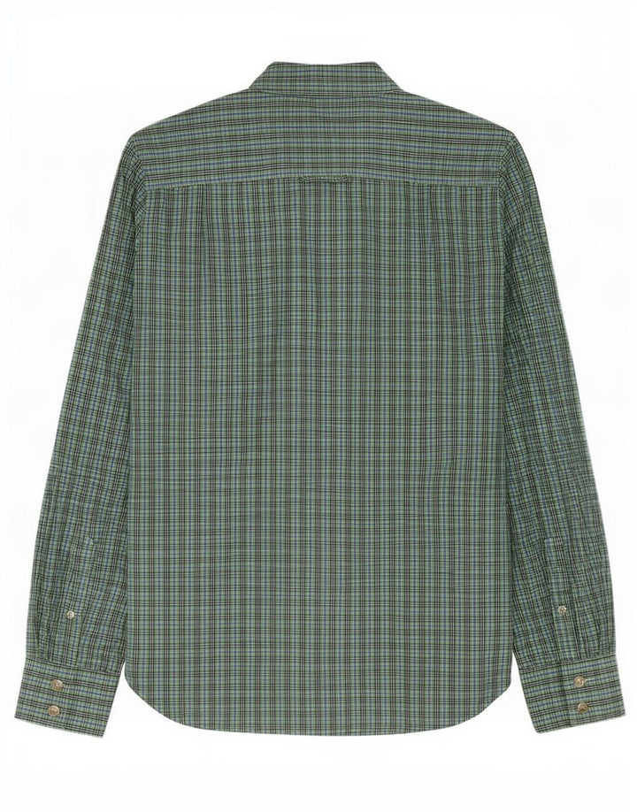Superdry Chemise Homme Large Vert Vichy Coton