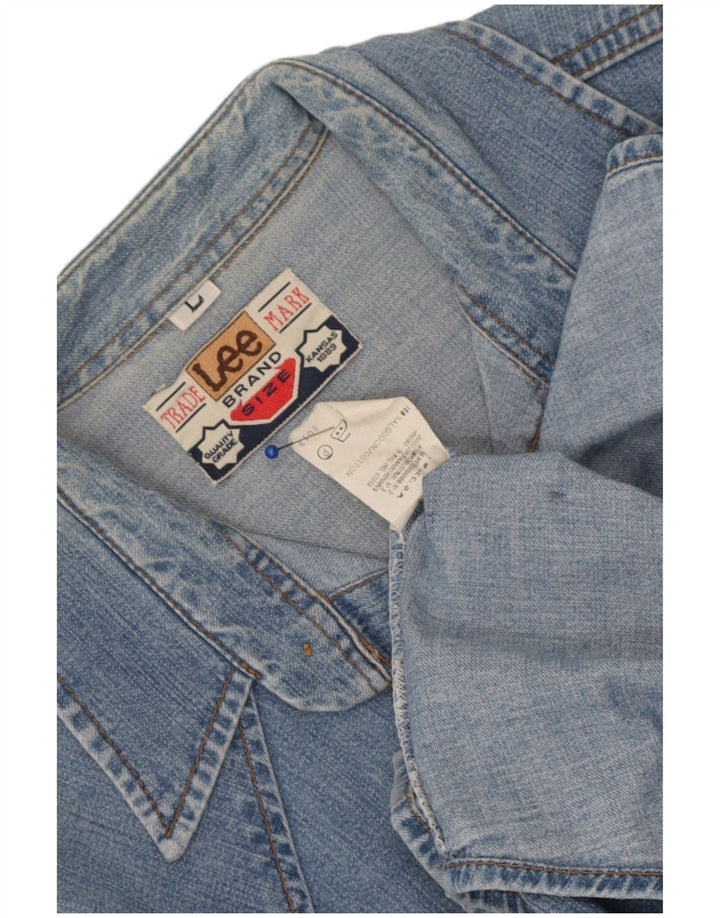 Lee Chemise en Jean Homme Large Bleu Coton
