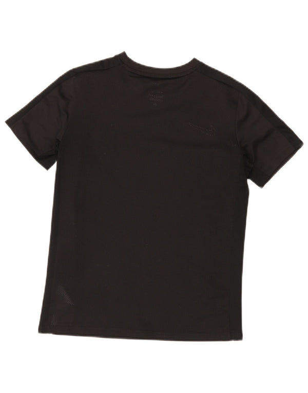 NIKE Garçons Dri Fit T-Shirt Top 12-13 ans Grand Noir Polyester