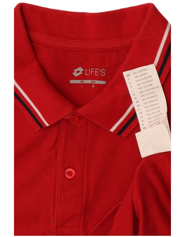 Lotto Polo Homme Rouge Moyen Coton