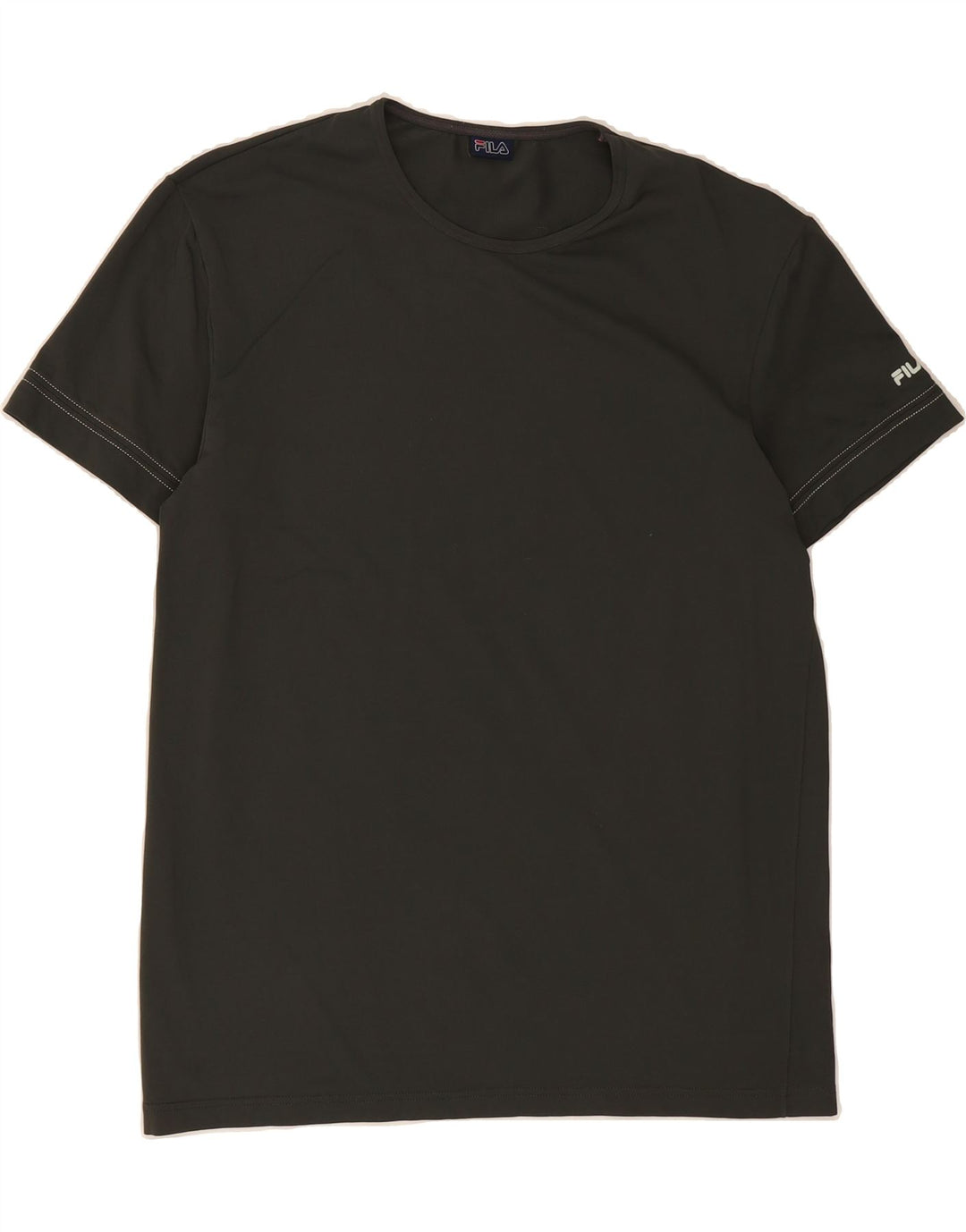 FILA Womens T-Shirt Top UK 12 Medium Grey Polyamide Vintage Fila and Second-Hand Fila from Messina Hembry 