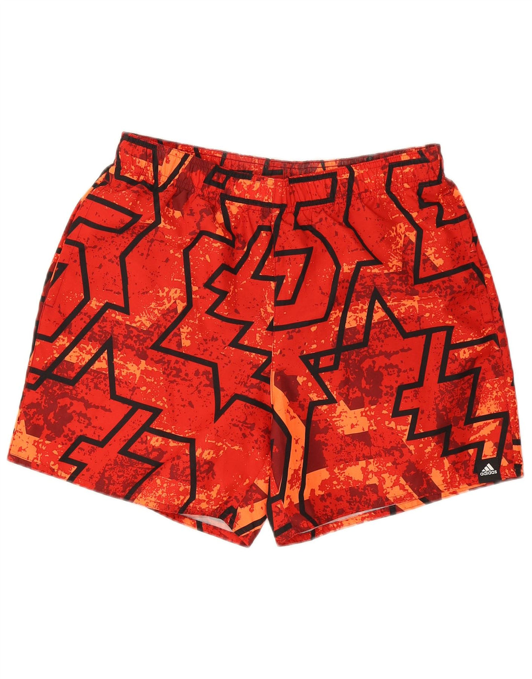 Adidas Short de bain homme rouge moyen géométrique