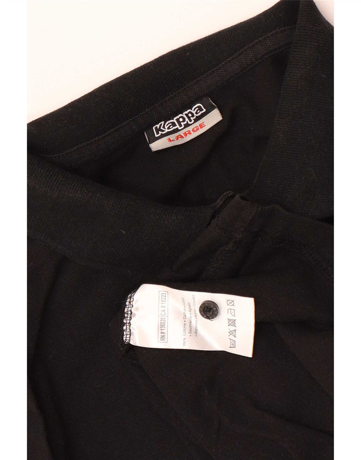 Kappa Polo Homme Grand Noir Coton