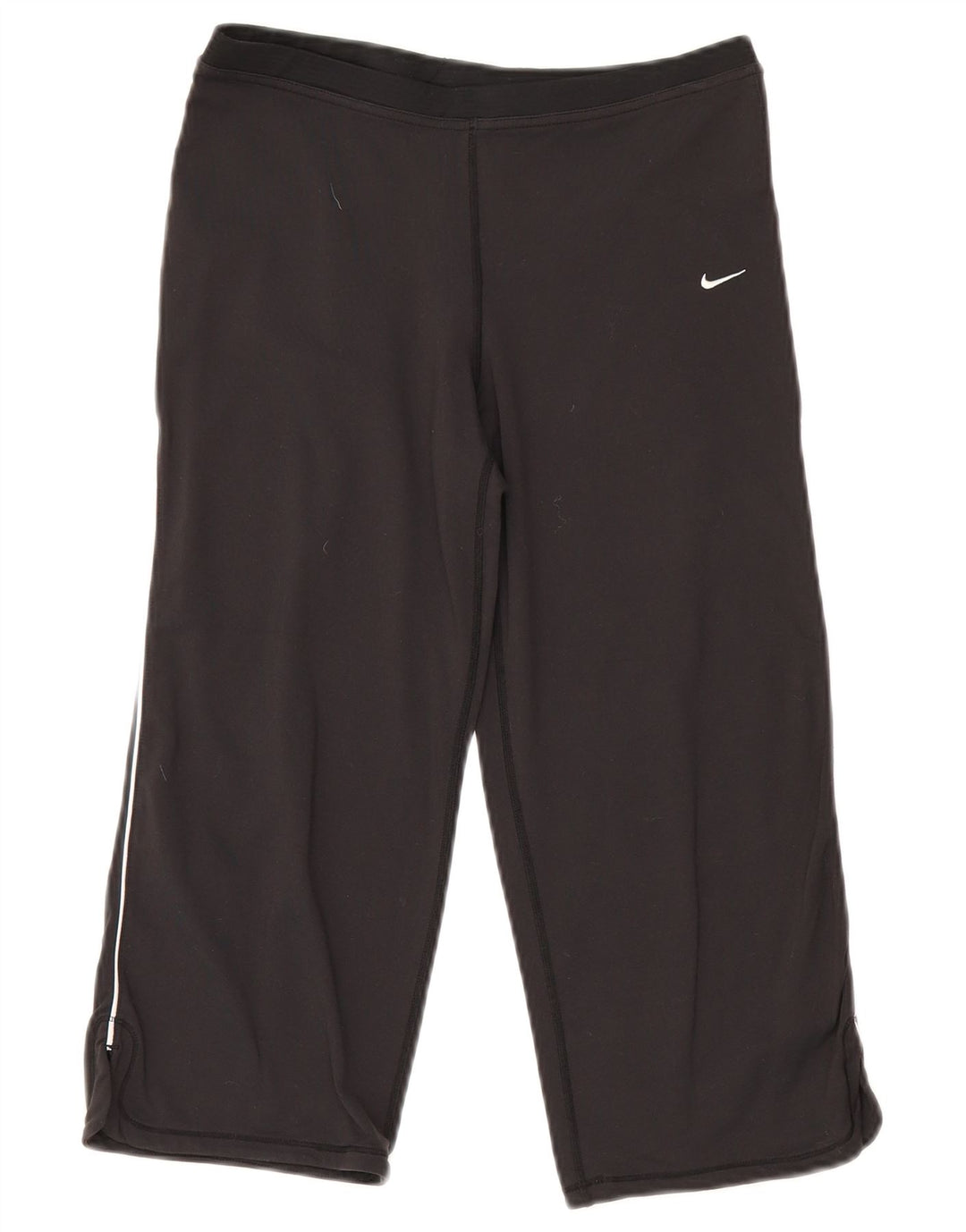 Nike Legging Capri Femme UK 8/10 Petit Nylon Noir