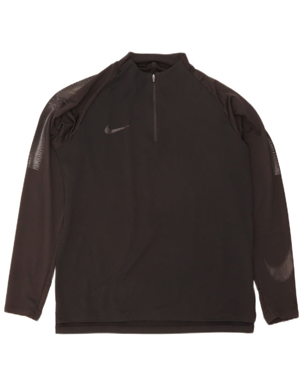 Haut de survêtement Nike Dri Fit Graphic pour homme, color block, noir moyen
