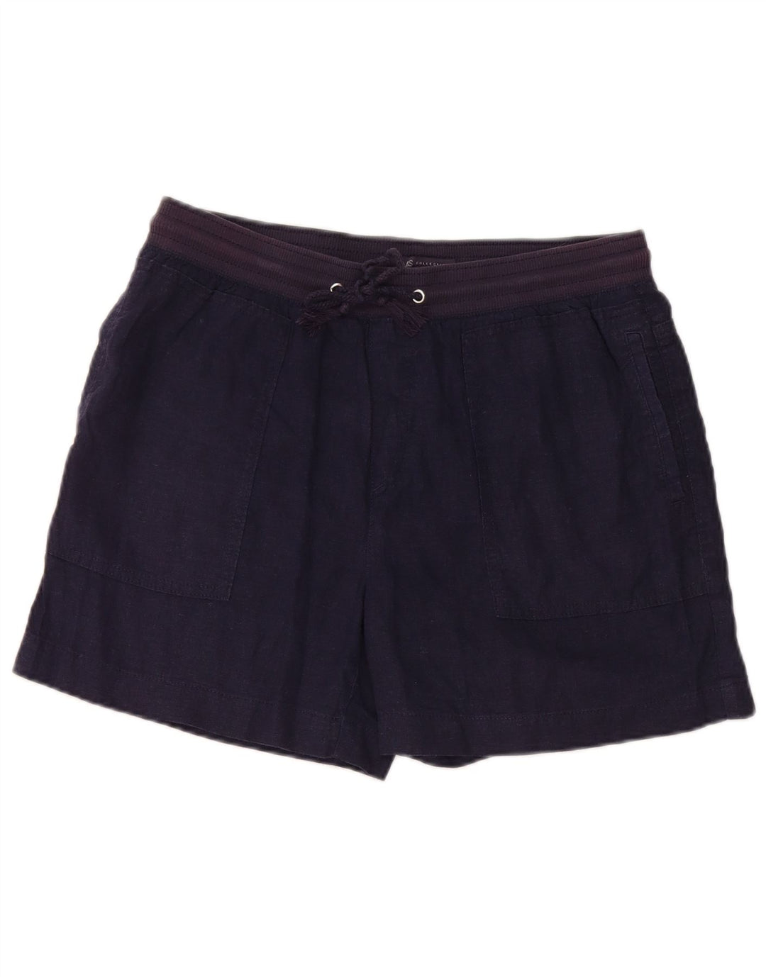 Marks & Spencer Short chino pour femme UK 12 Medium W32 Bleu marine Lin