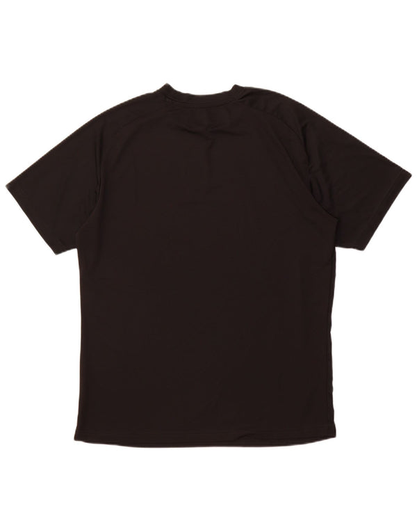 PUMA T-shirt graphique pour hommes, grand, noir, polyester, sport