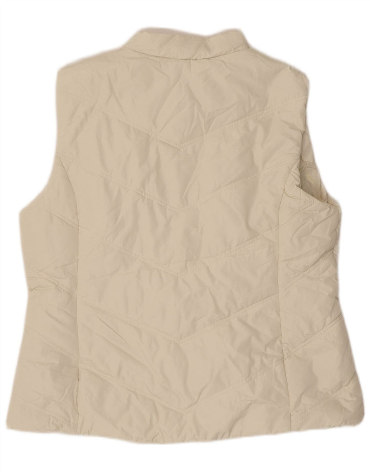 Hurley Femme Gilet Rembourré UK 18 XL Blanc Cassé Polyester