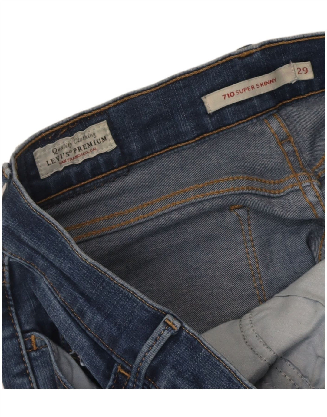 Levi's Jean 710 Super Skinny Femme Bleu W29 L29